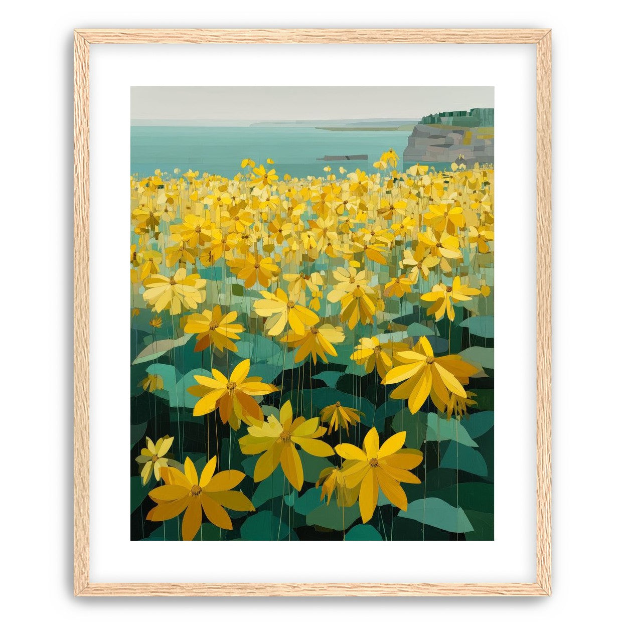 Flowers Along the Water