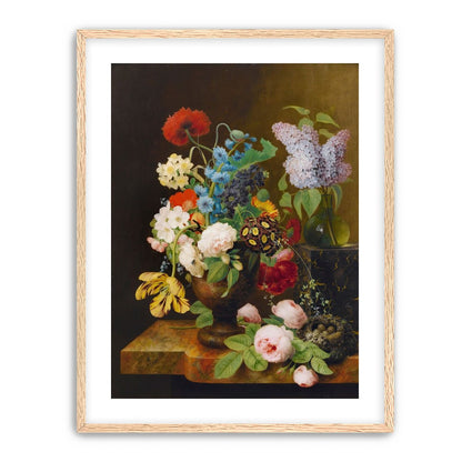 Fallen roses by the nest