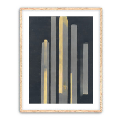 Yellow seeping through gray bars