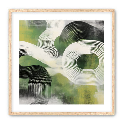 White arcs across green field