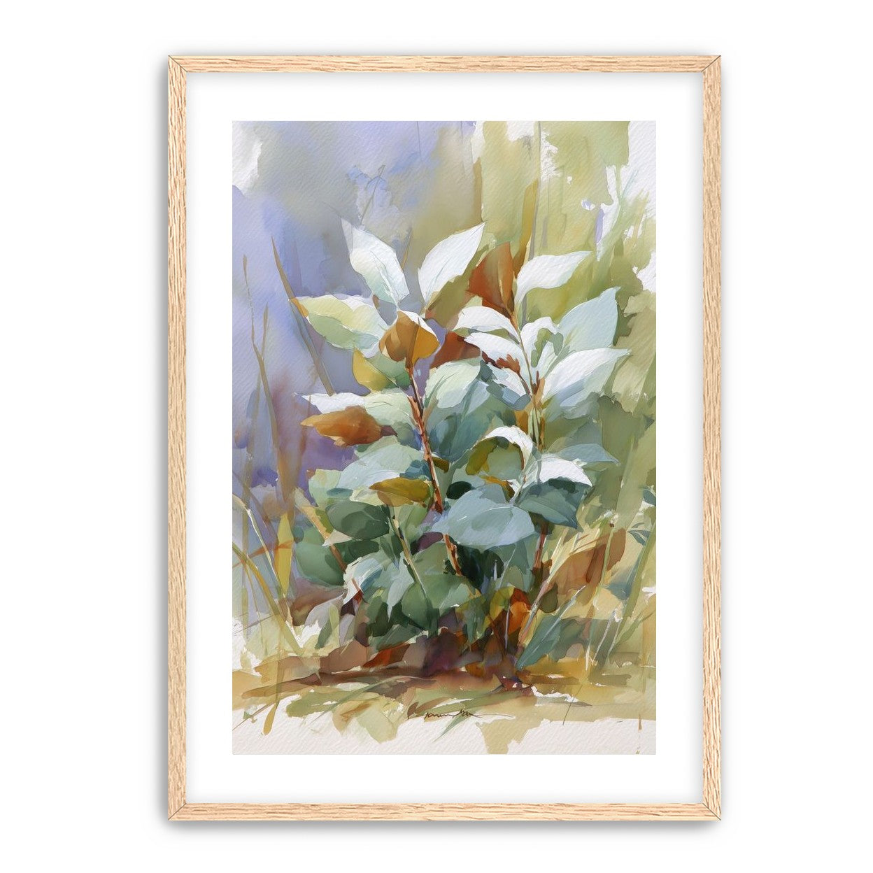Layered Leaves in Soft Light