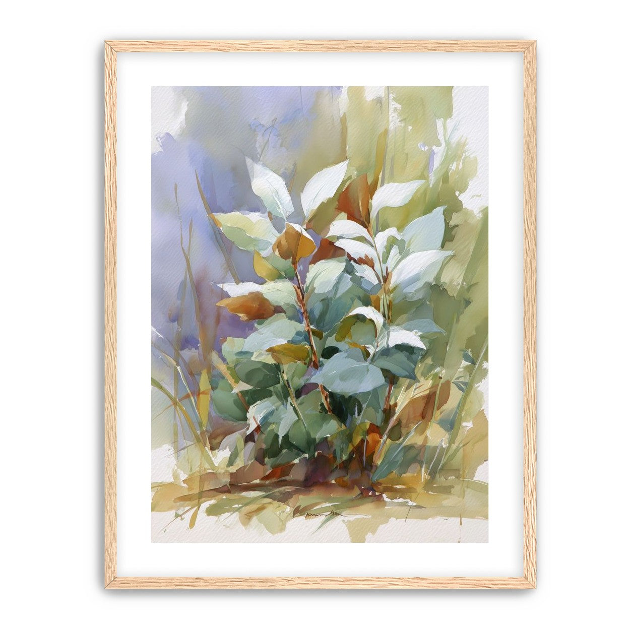 Layered Leaves in Soft Light