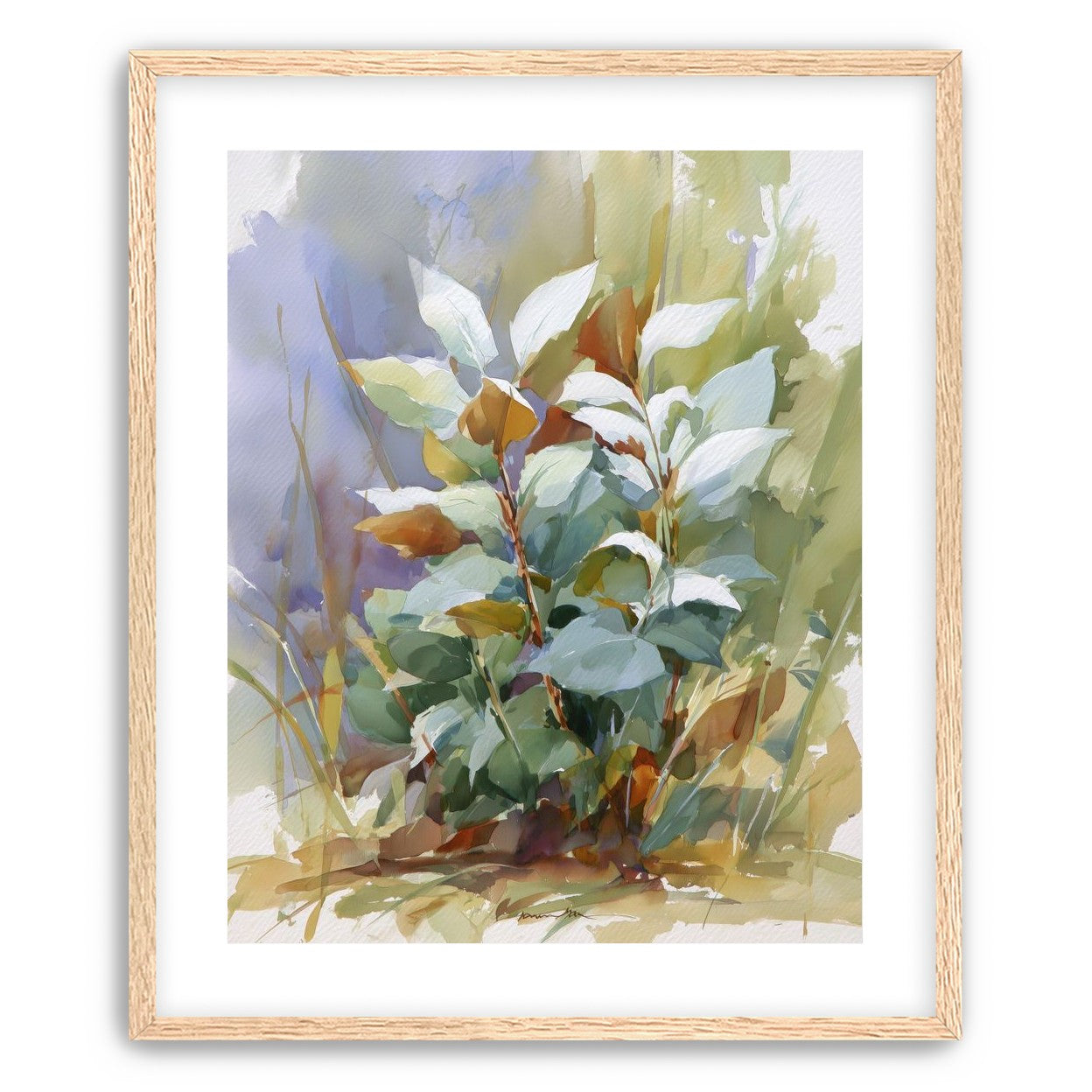 Layered Leaves in Soft Light