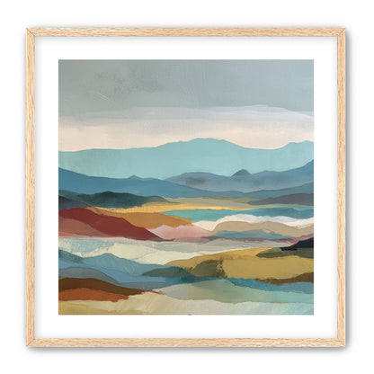Layered Hills in Cool Bands