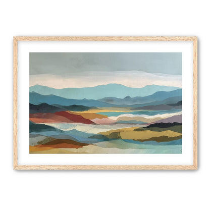 Layered Hills in Cool Bands