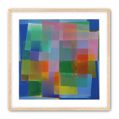 Blue depth under warm veils
