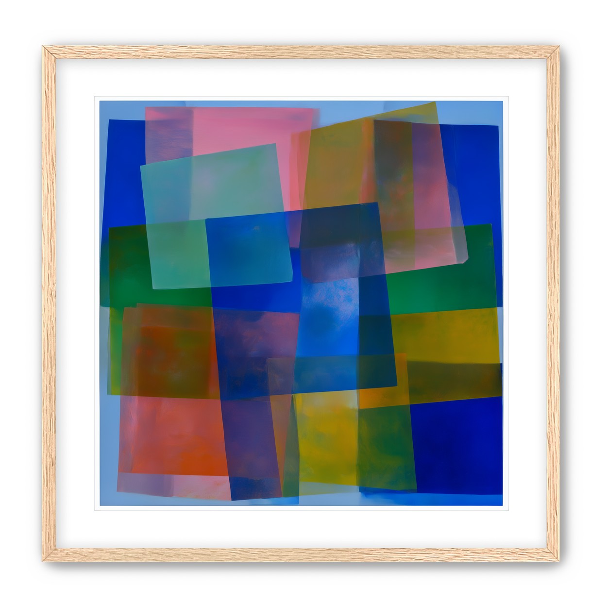 Blue pooling through pink veils