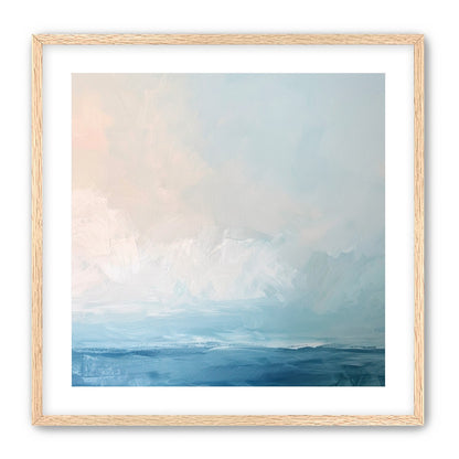 Quiet sea under pale sky