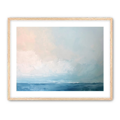 Quiet sea under pale sky