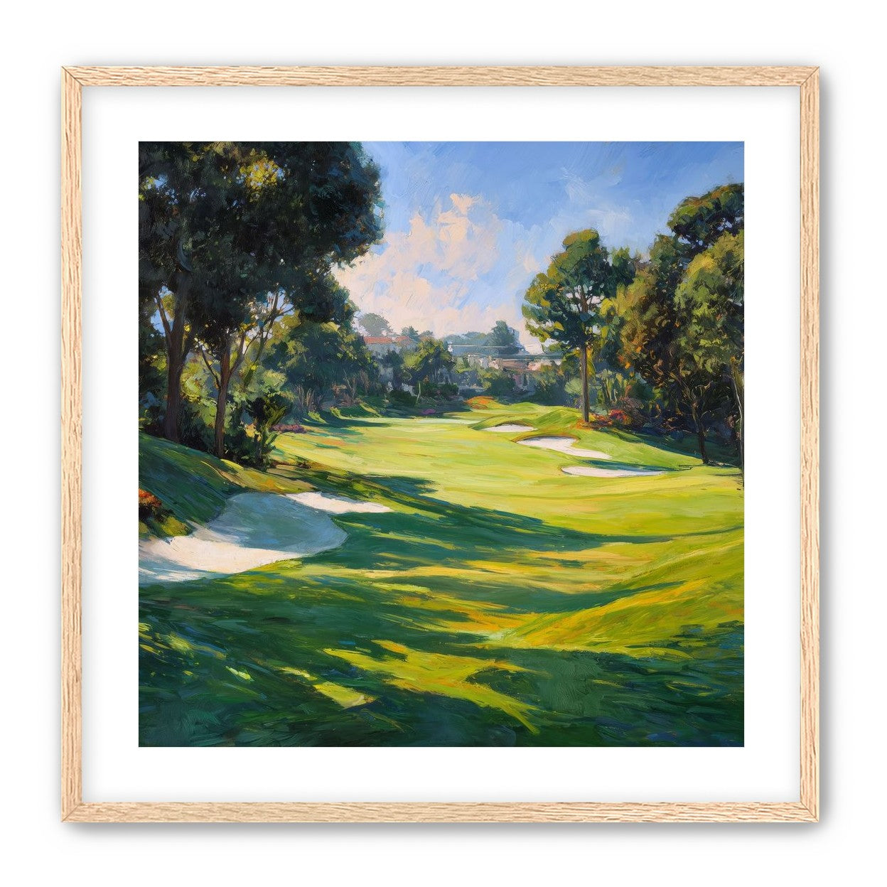 Ocean Haze Over Fairways