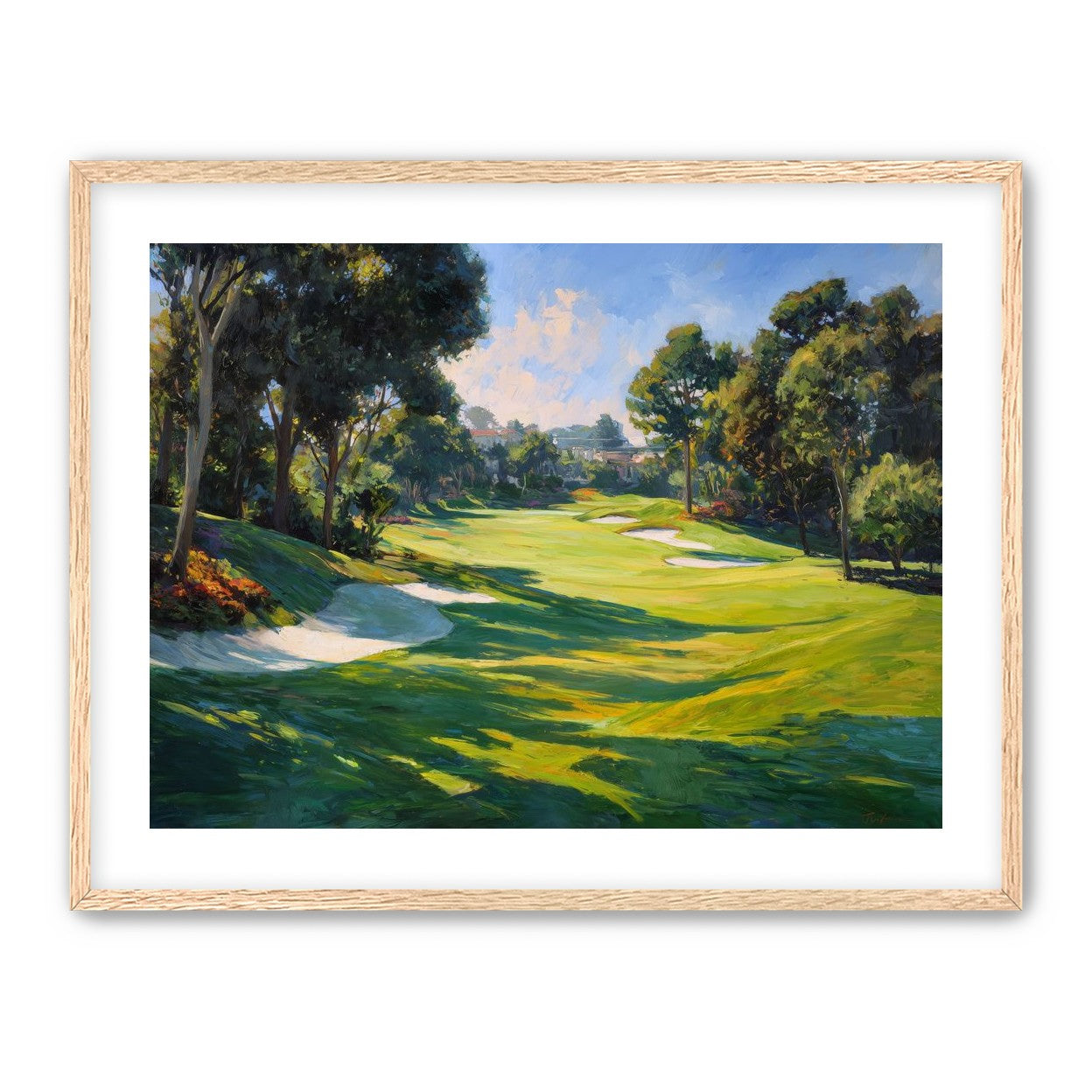 Ocean Haze Over Fairways
