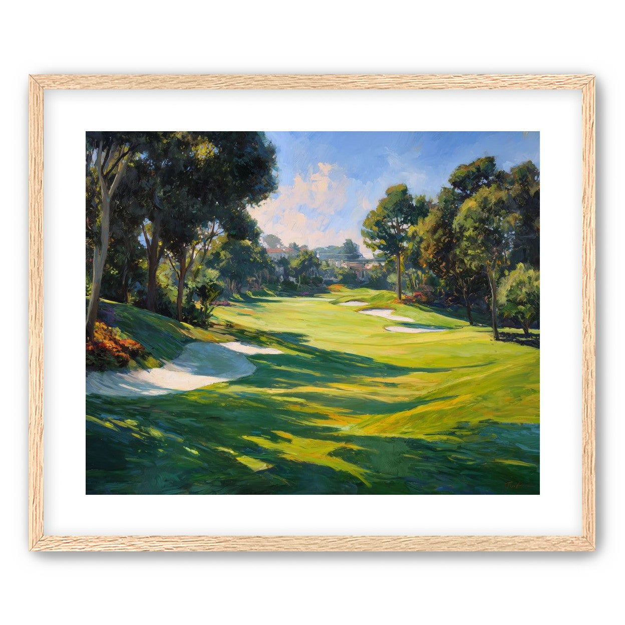 Ocean Haze Over Fairways