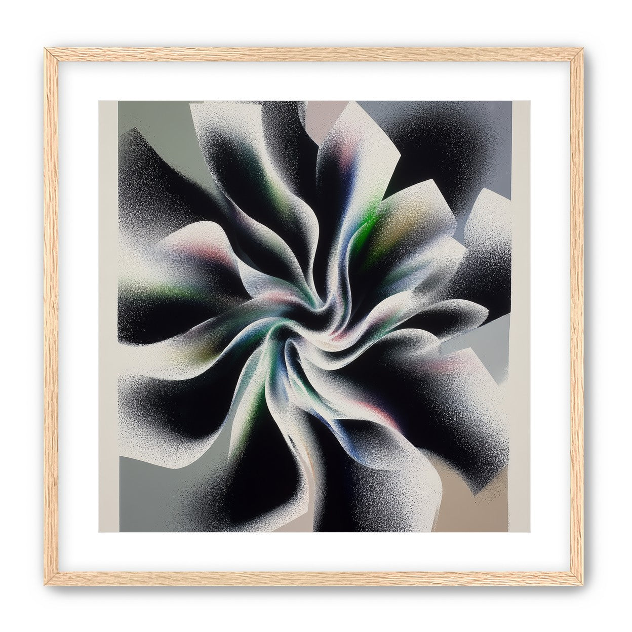 Spiral fold within pale blocks