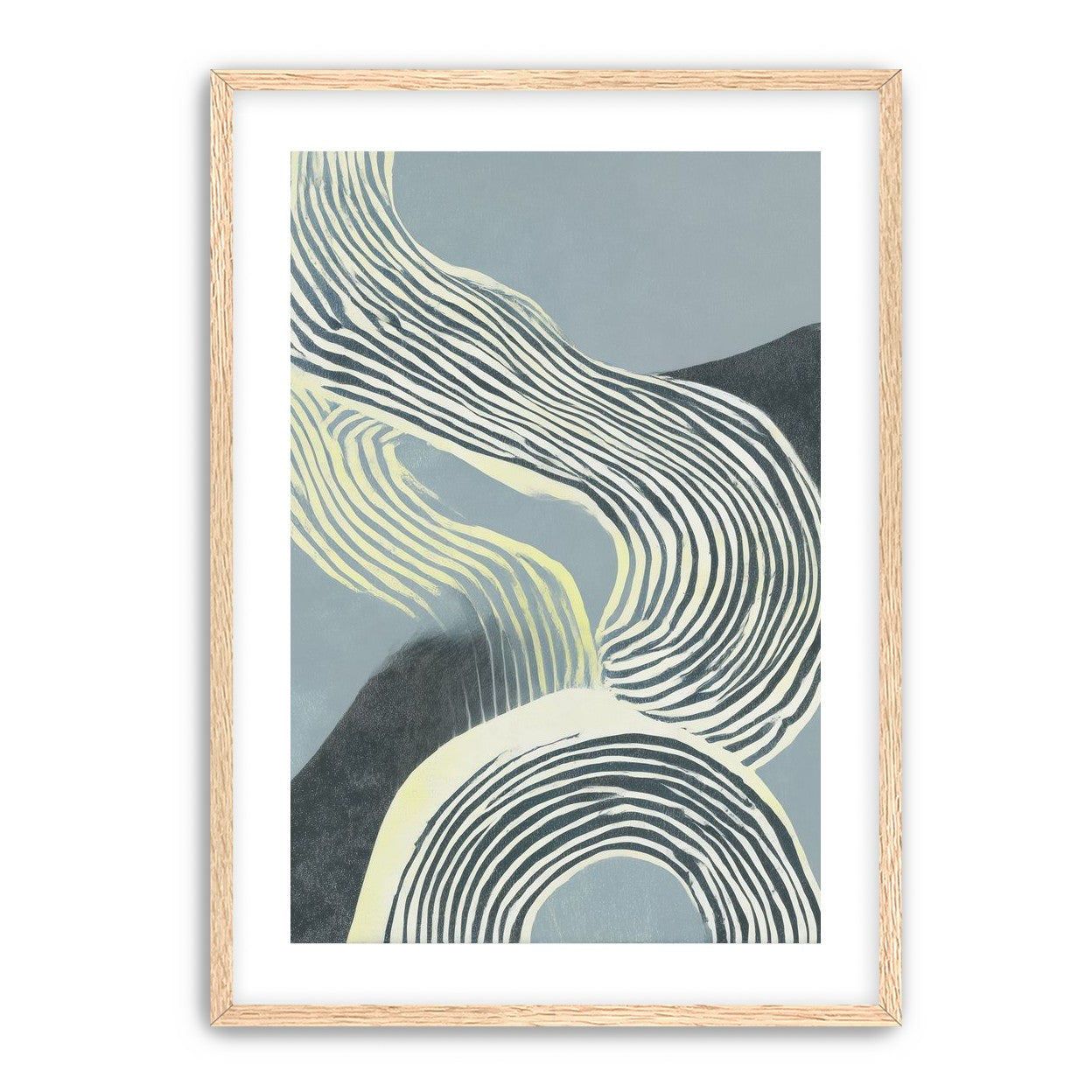 Curving stripes across the field