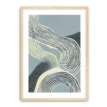 Curving stripes across the field