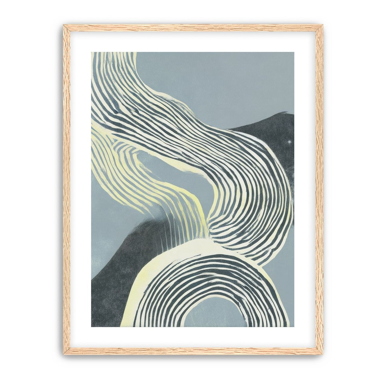 Curving stripes across the field