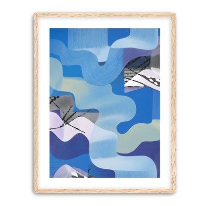 Waves within blue blocks