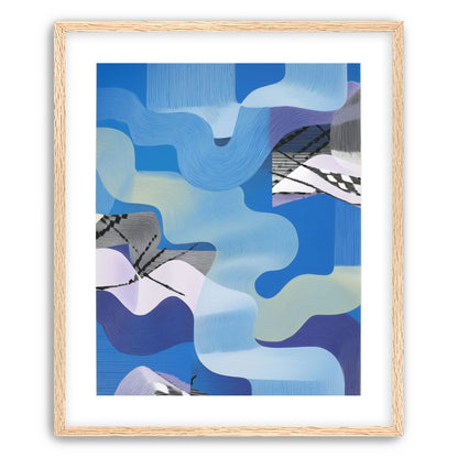 Waves within blue blocks