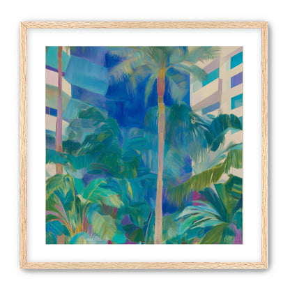 Palm shade between towers