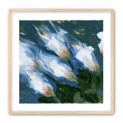 Blue wind through white lilies