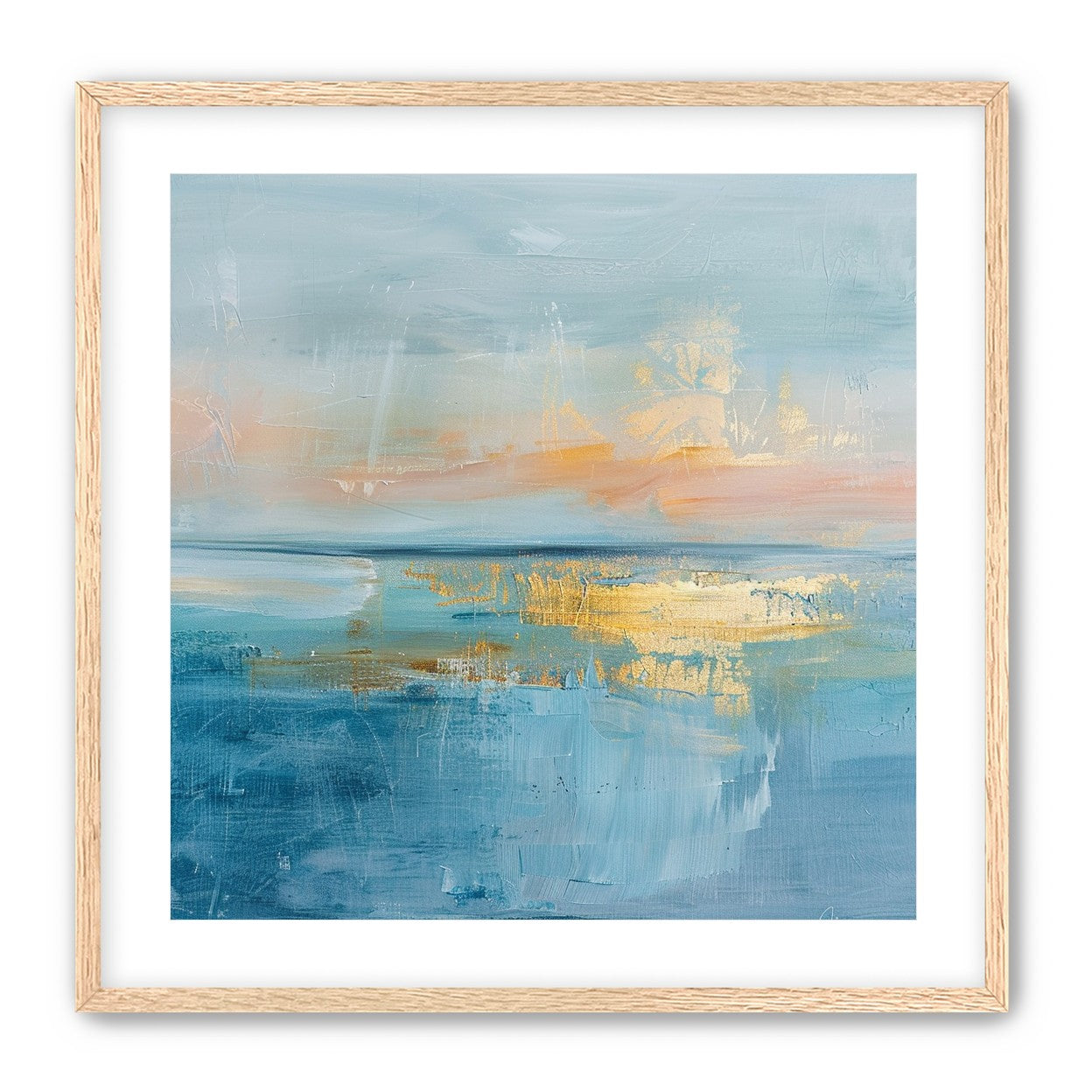 Gold light on quiet water