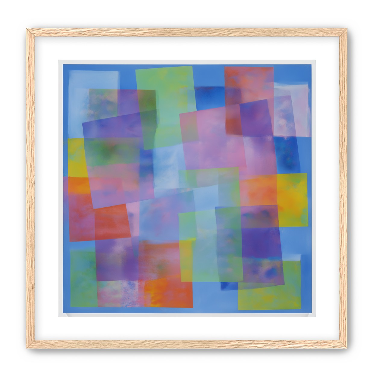 Blue field under shifting pastels