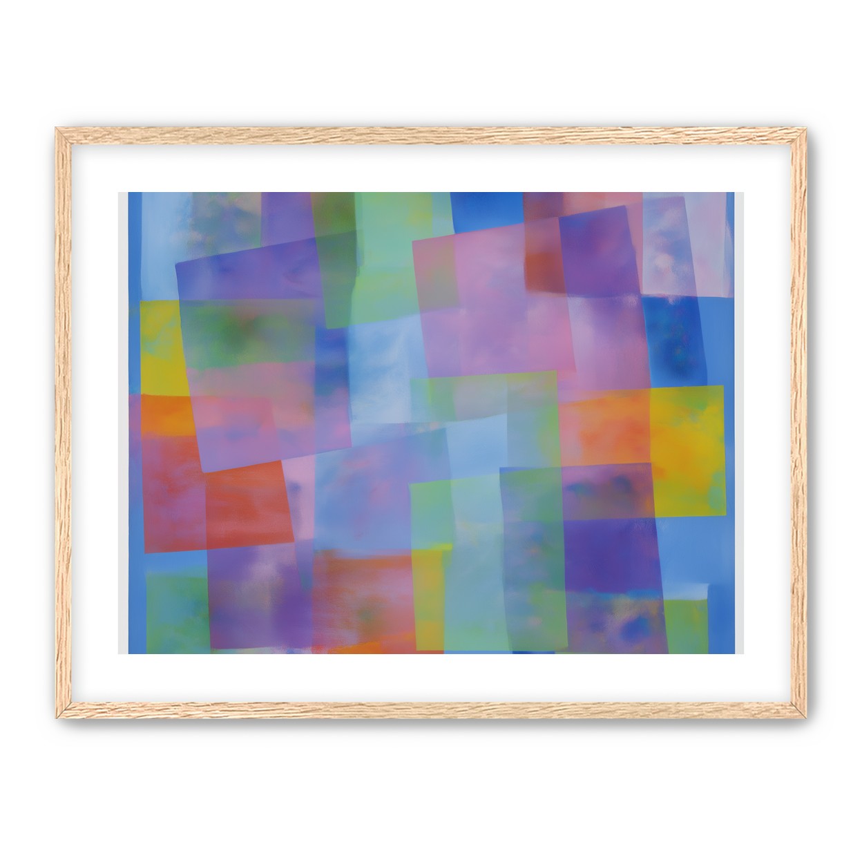Blue field under shifting pastels