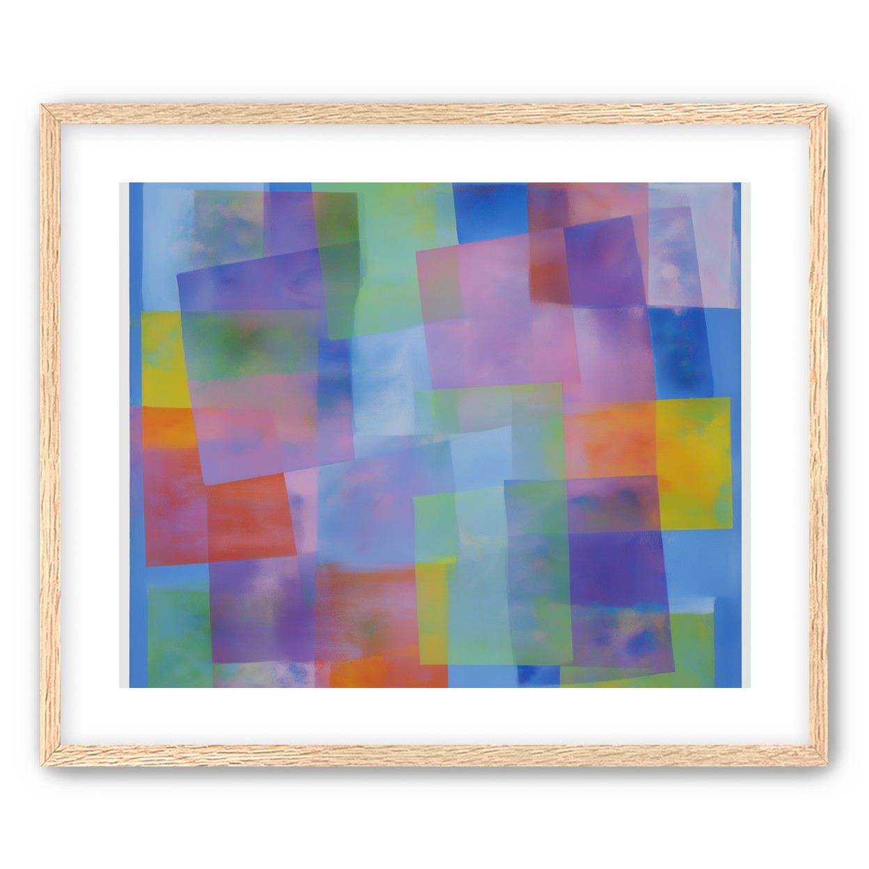 Blue field under shifting pastels