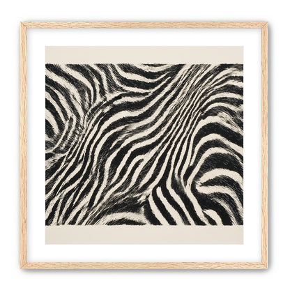 Zebra stripes across the frame