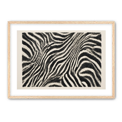 Zebra stripes across the frame