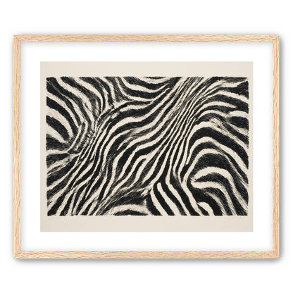 Zebra stripes across the frame