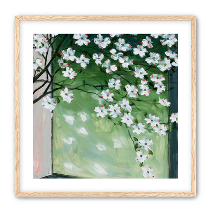 Blossoms at the windowpane