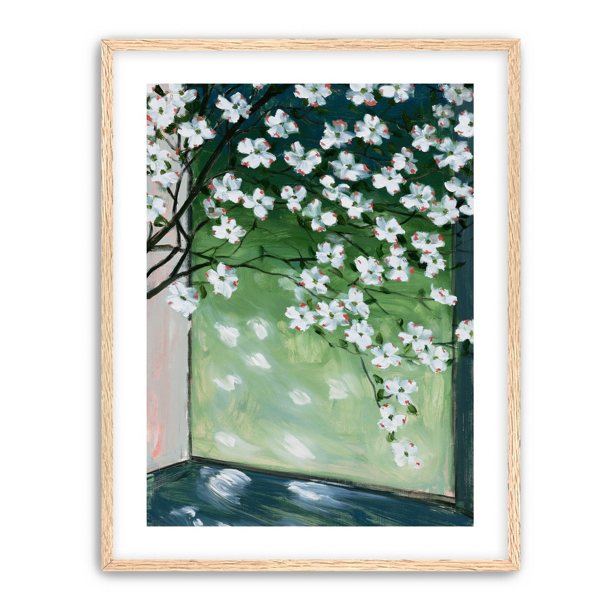 Blossoms at the windowpane