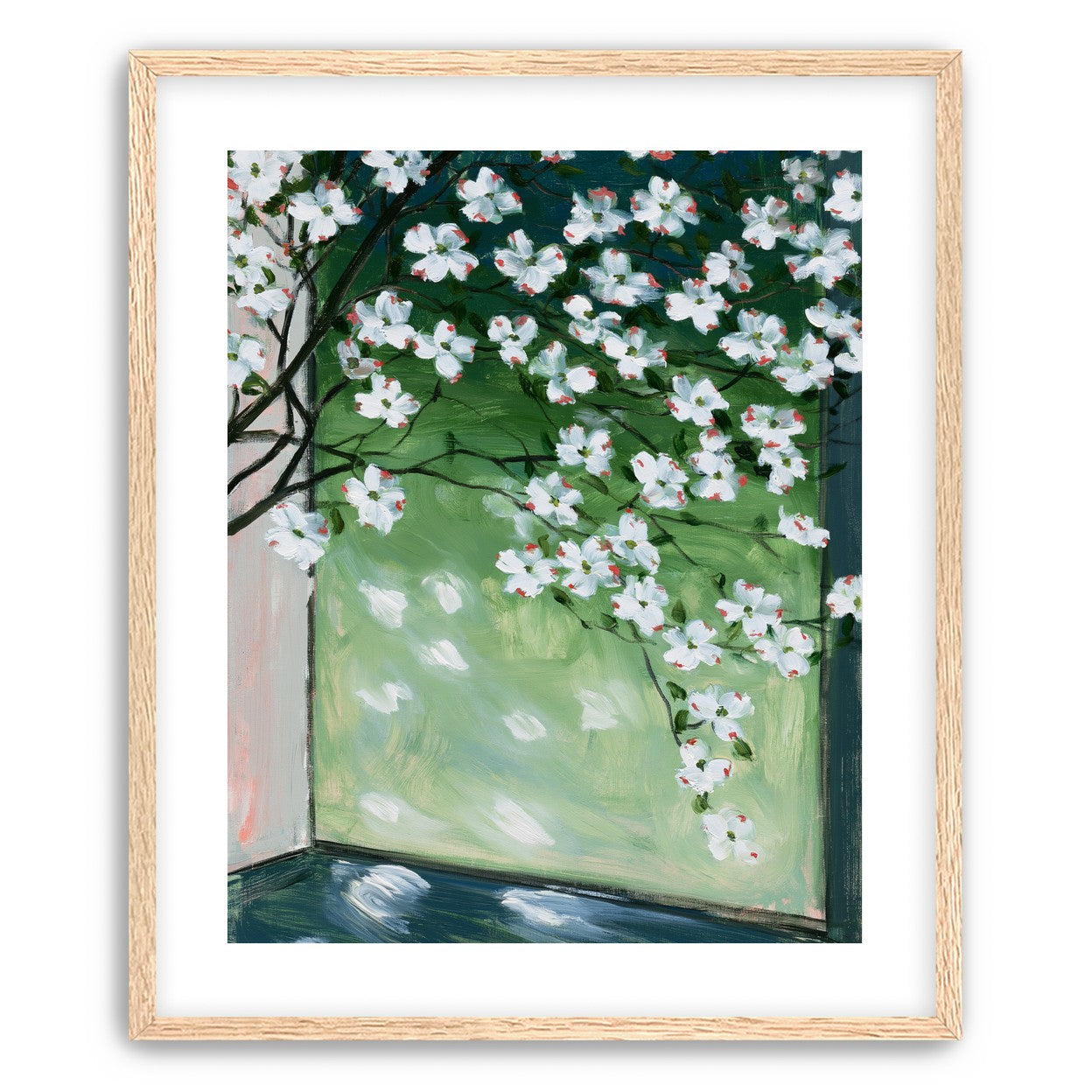 Blossoms at the windowpane