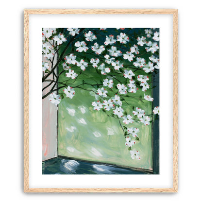 Blossoms at the windowpane
