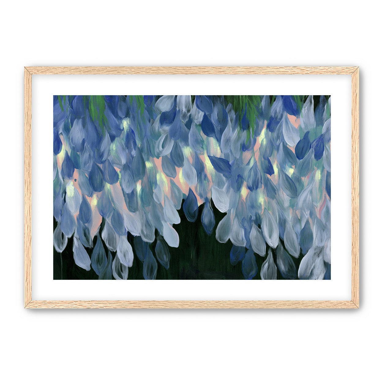 Wisteria over still water