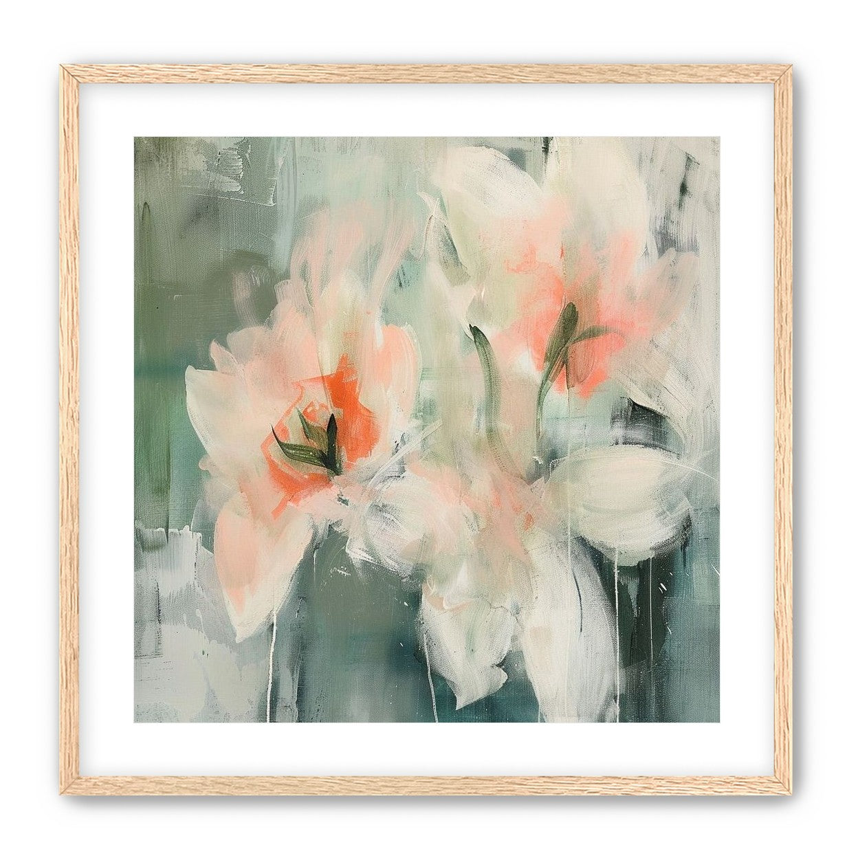 Pale blooms in quiet paint