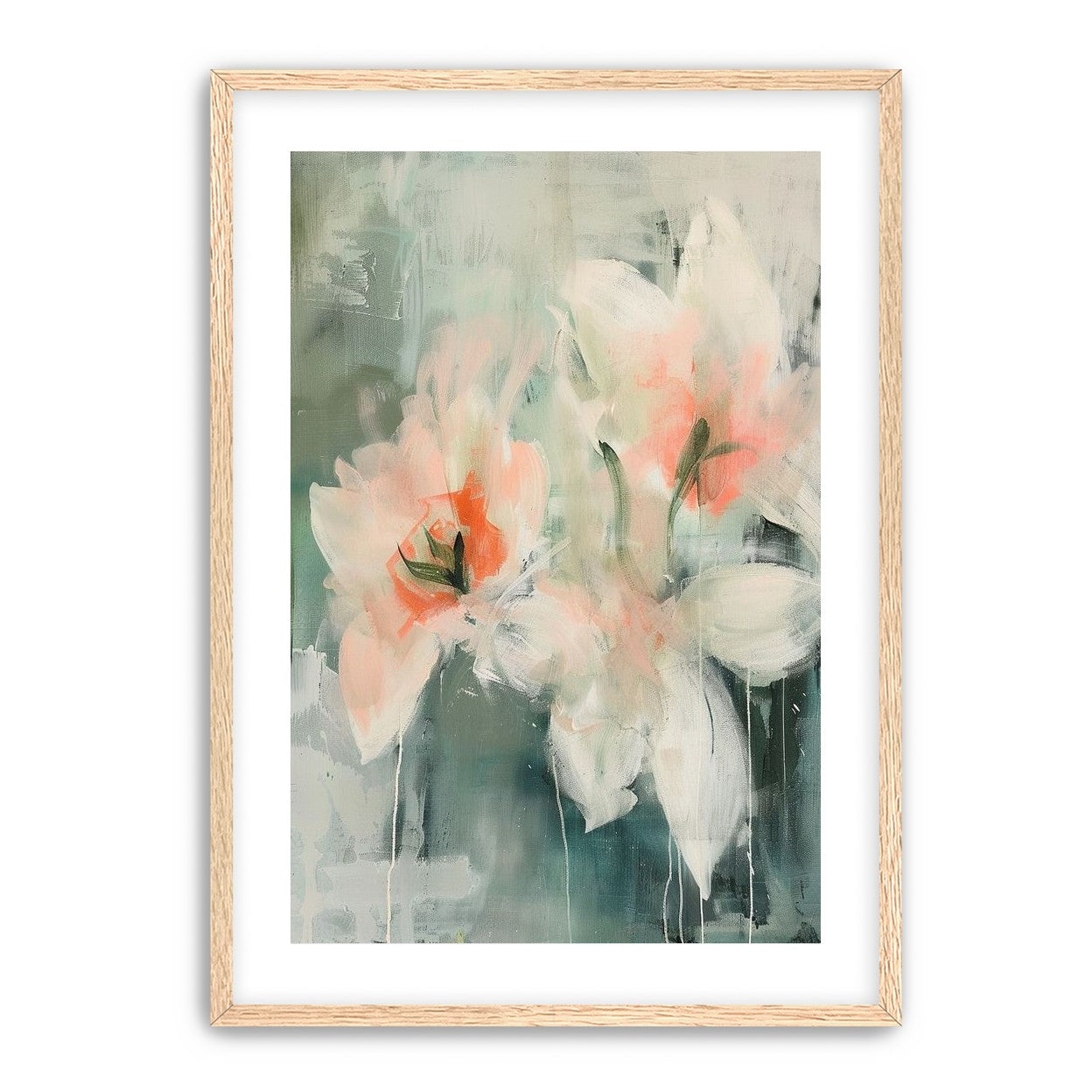 Pale blooms in quiet paint