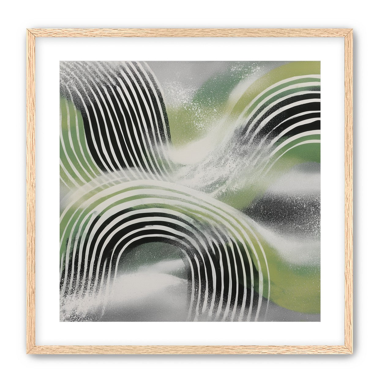 Stripes within the green haze
