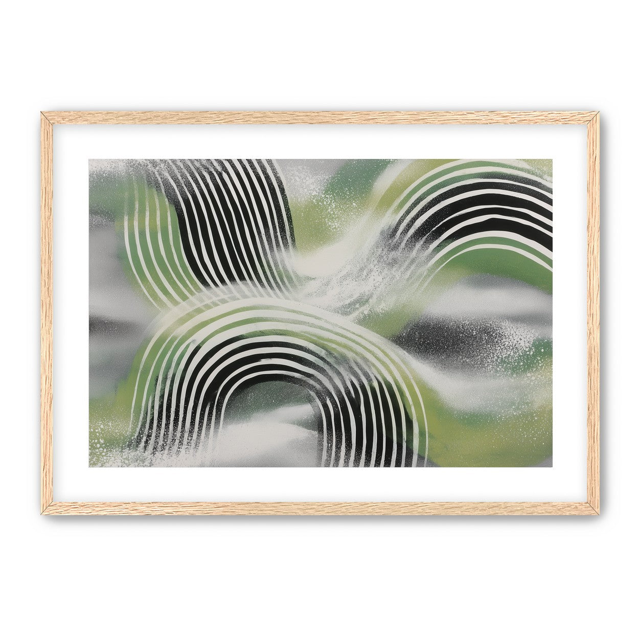 Stripes within the green haze