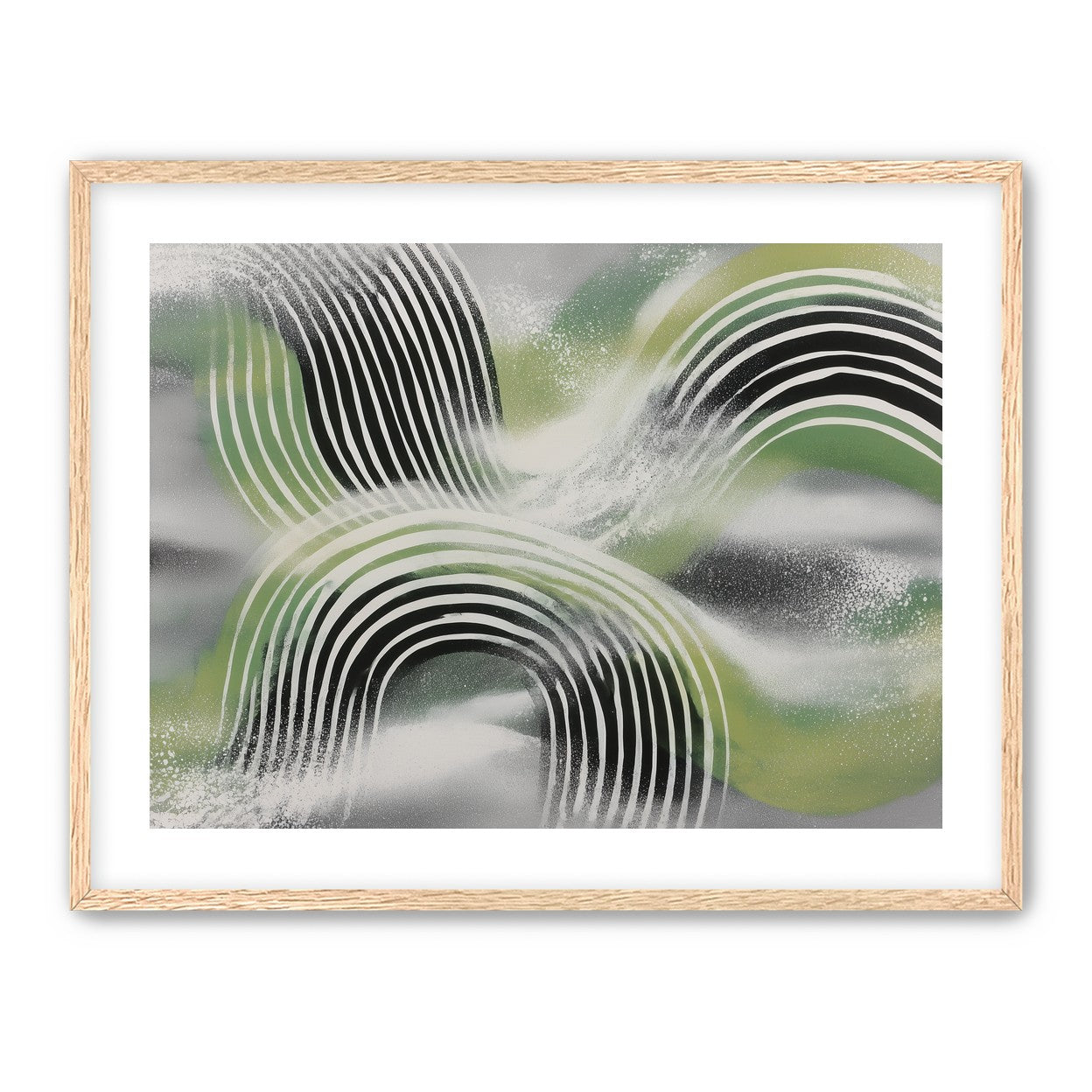 Stripes within the green haze