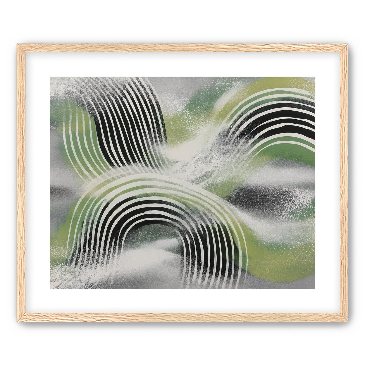 Stripes within the green haze