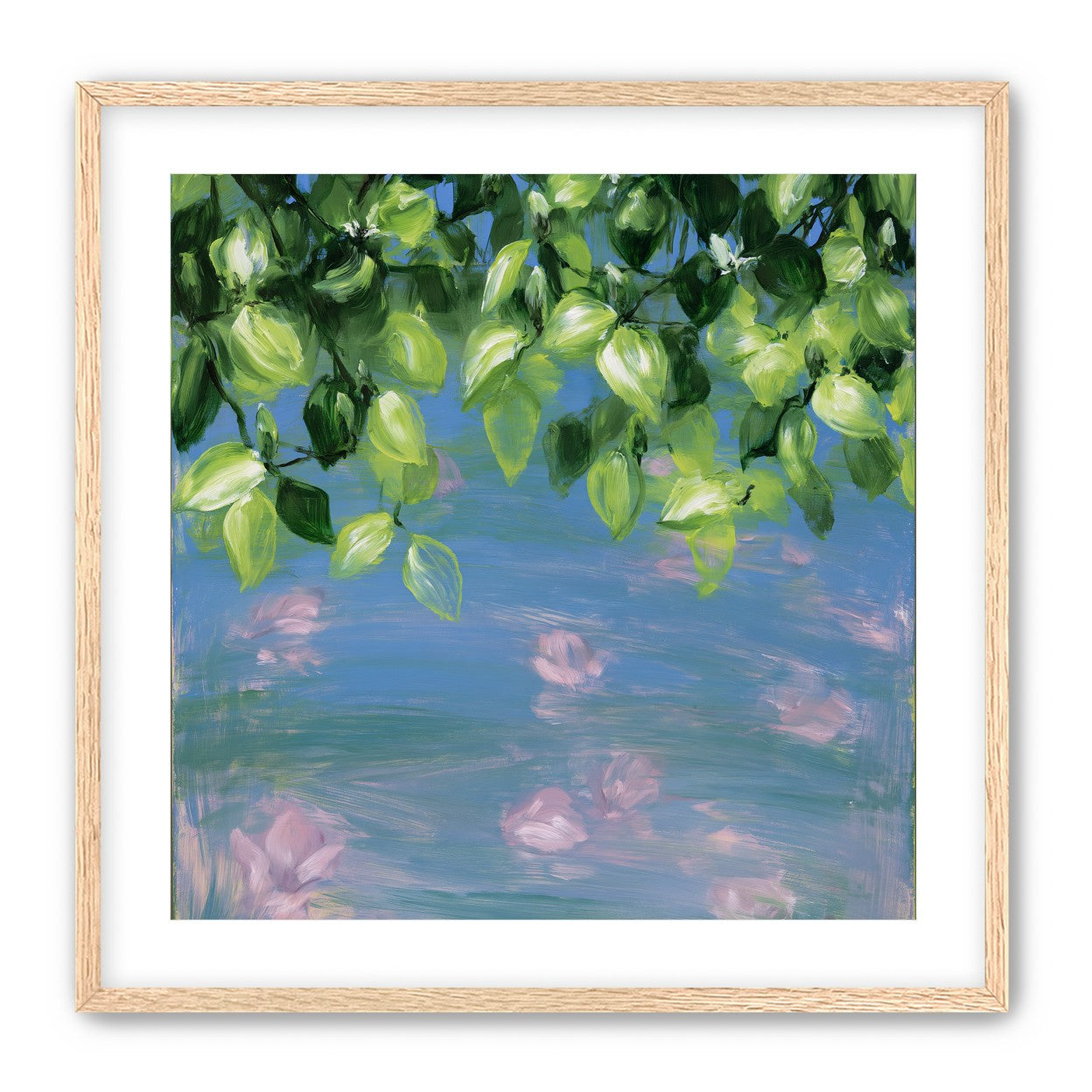 Petals under the leaves