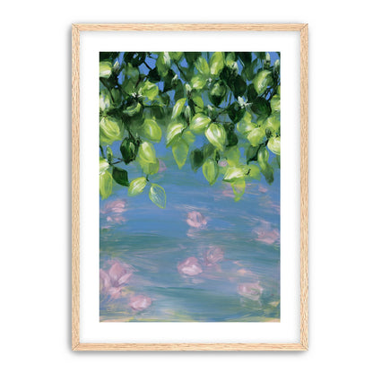 Petals under the leaves