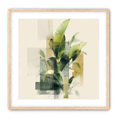 Leaves through quiet panels