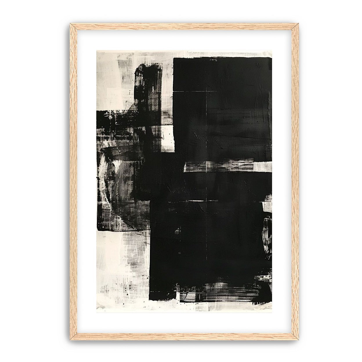Black weight on pale ground