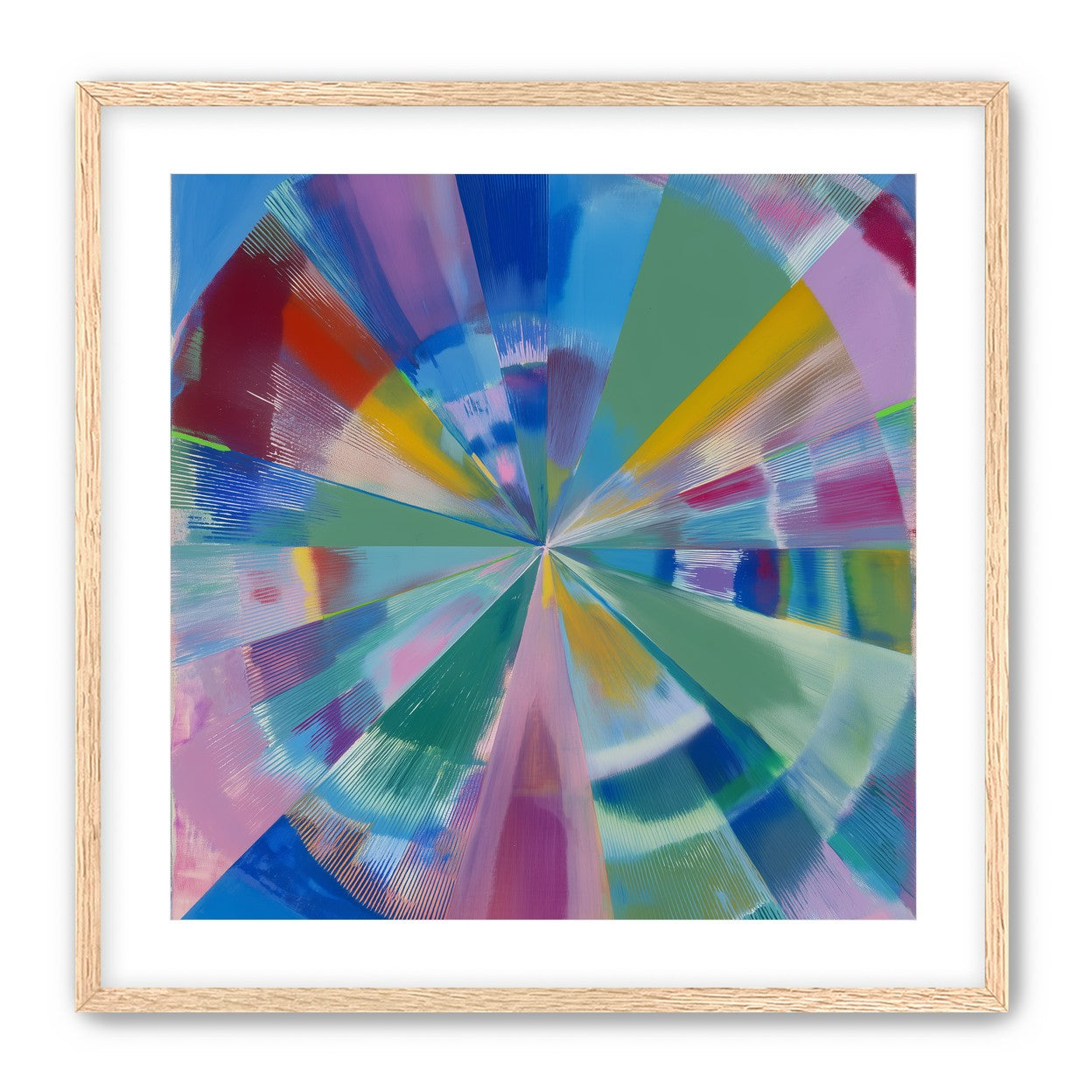 Scraped color at the center