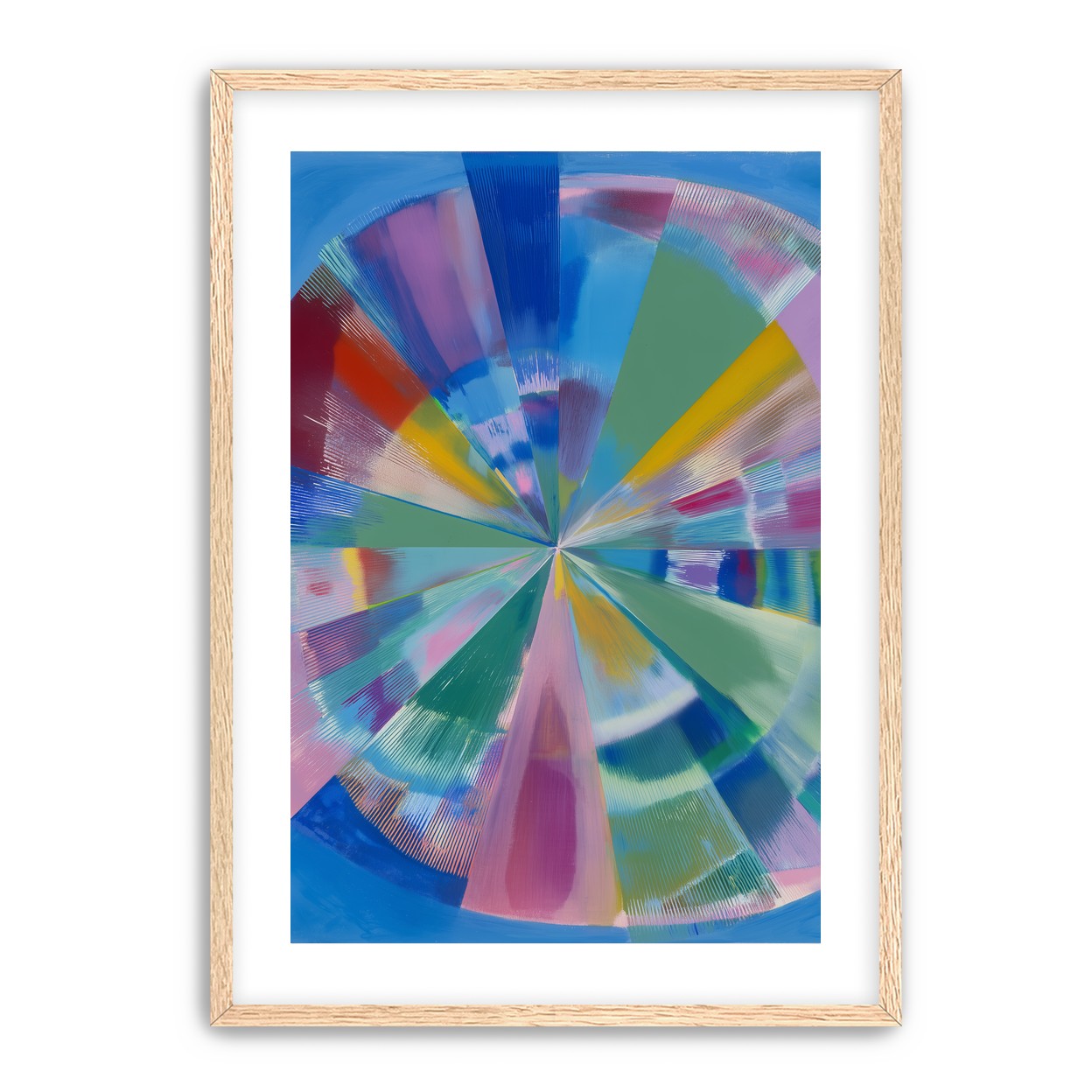 Scraped color at the center