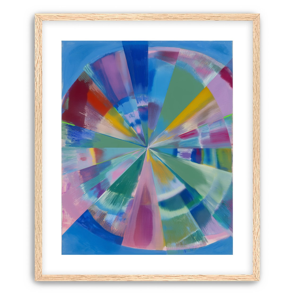 Scraped color at the center