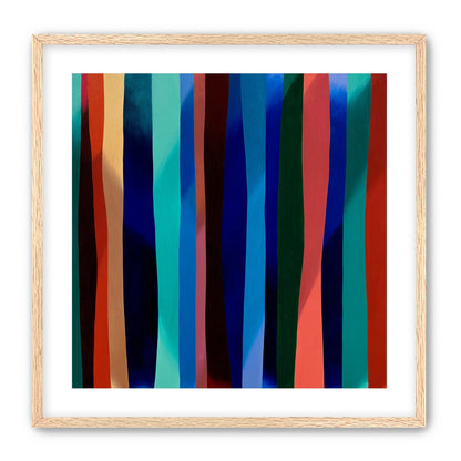 Blue shadow under bright stripes
